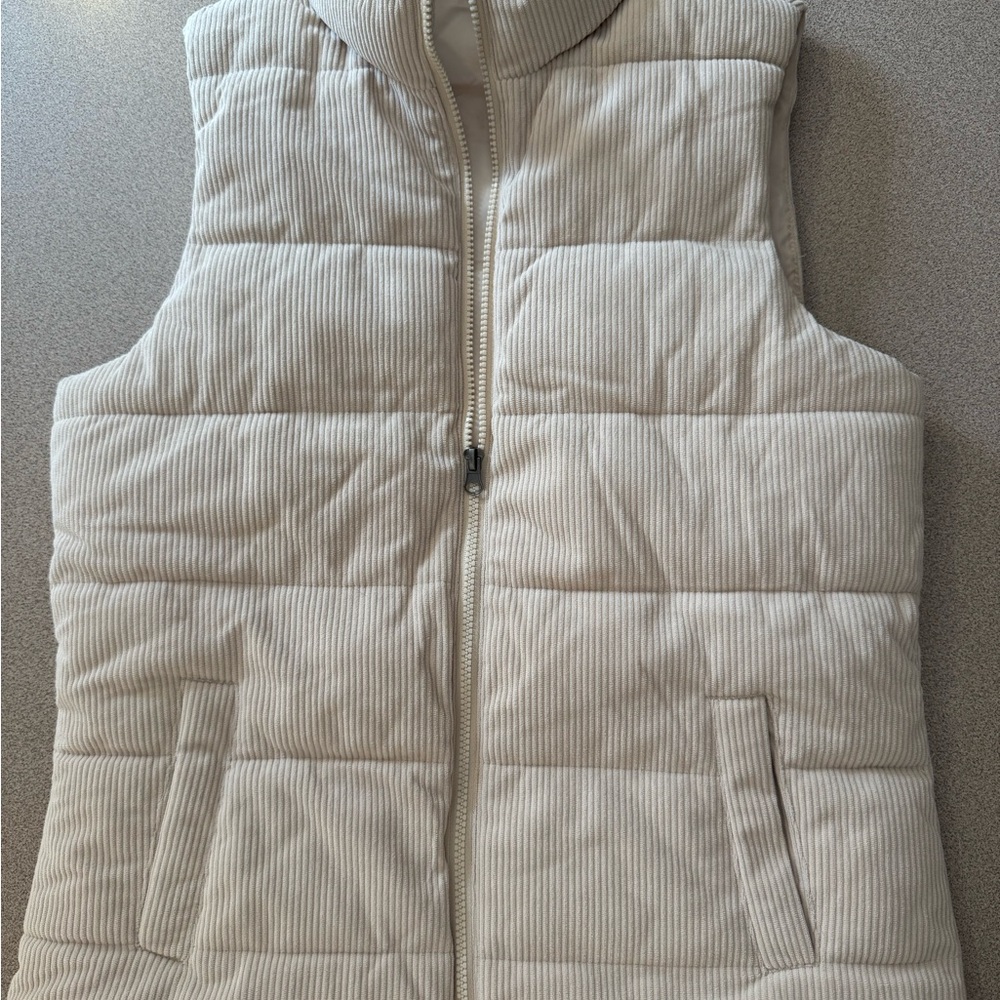 Time and Tru Beige Quilted Vest